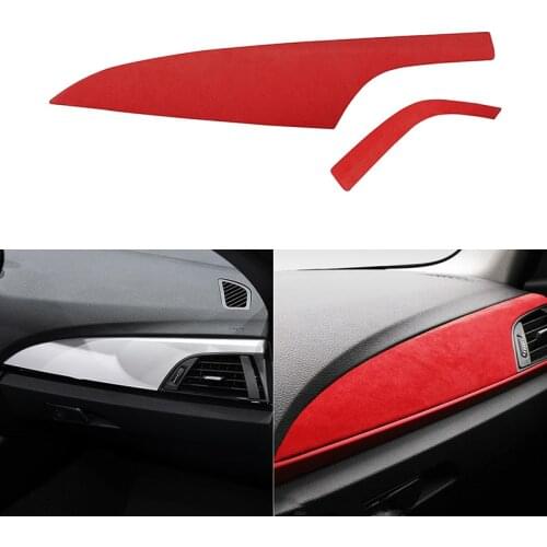 Suede Car Dashboard Decoration Strip Interior Frame Stickers for BMW F20 F21 F22 F23 1 2 Series 2012-2016 Mouldings Accessories