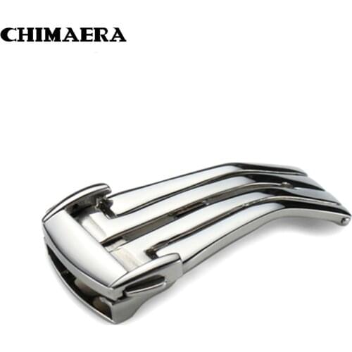316L Stainless Steel Polished Deployment Clasp buckle 16mm 18mm 20mm For OMEGA watches Free shipping Watch Clasp