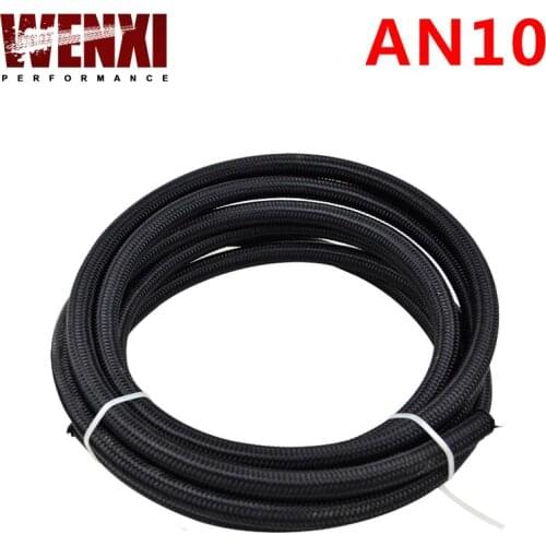 10 AN Pros Lite Black Racing Hose Fuel Oil Line 350 PSI WX7314