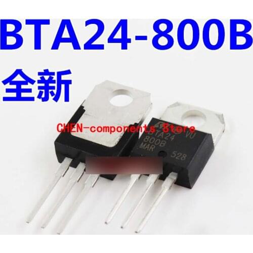 10pcs Brand new environmentally friendly BTA24-800B TO-220 triac