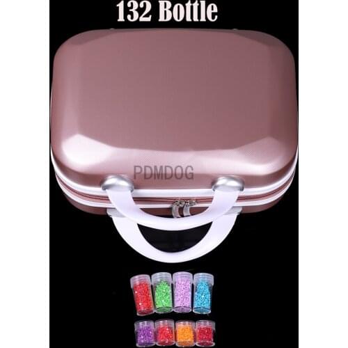 132 bottles of diamond painting accessories container storage bag box suitcase 5D butterfly diamond embroidery tool handbag