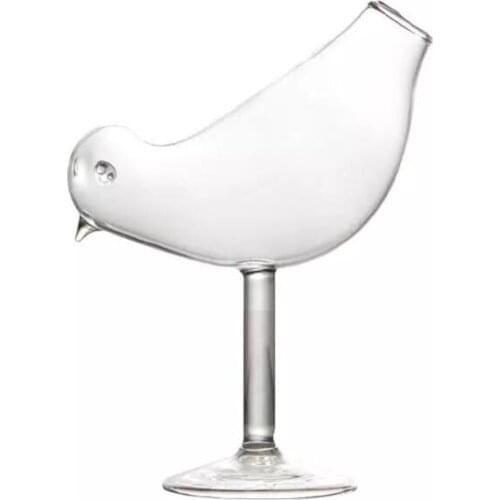 150Ml Creative Bird Shape Cocktail Goblet Glass Personality Molecular Smoked