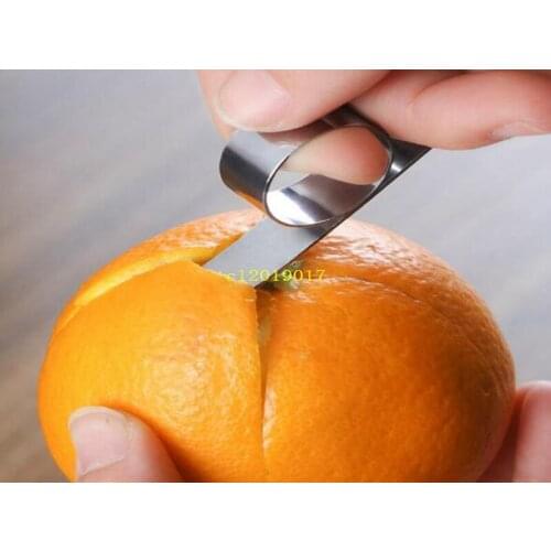 500pcs Stainless Steel Fruit Lemon Orange Opener Peeler Slicer Cutter Kitchen Tools for various kinds of fruits peels