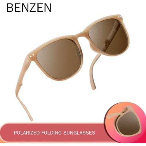 BENZEN Polarized Folding Sunglasses Women Classic Sun Glasses Men Shades For Ladies UV Protection 6758