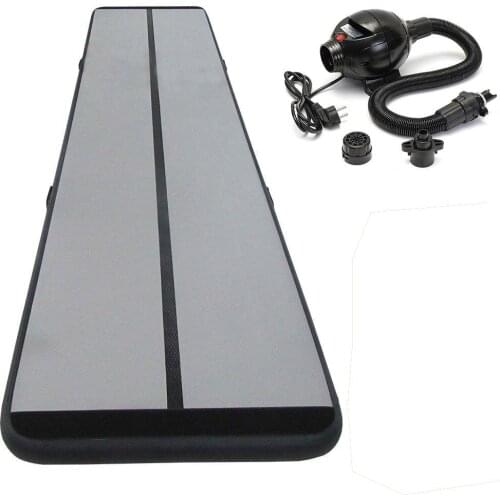 Free Shipping 6x1x0.2m Blue Inflatable Gymnastics Mattress Gym Tumble Airtrack Floor Tumbling Air Track For Sale
