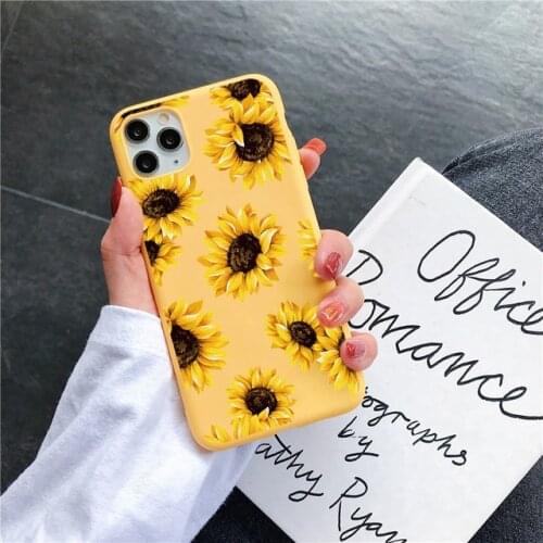 Cute Cartoon Nature Sunflower Case for Samsung A71 51 50S 30S 20S 30 21S 20 10S 7 01 G530 J2Prime Soft TPU Original Cover