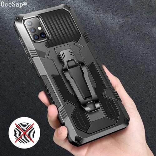 OceSap For Samsung Galaxy M51 M31 Case Back Clip ShockProof Cover For Samsung A50 A51 A71 A31 A30S A21S M31S A30 A70 Case Coque