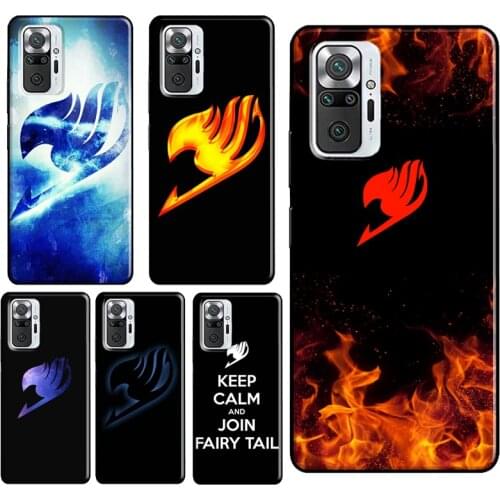 Fairy Tail Logo Case For Xiaomi Redmi Note 10 Pro 7 8 9 Pro Note 9S 8T Cover For Redmi 9 9A 9C 9T 7A 8A
