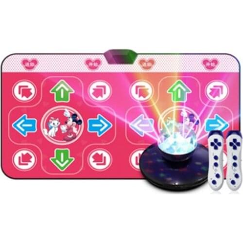 Double wireless dancing mat computer TV dual purpose yoga fitness game mode dual Somatosensory 2 gamepad games console with host