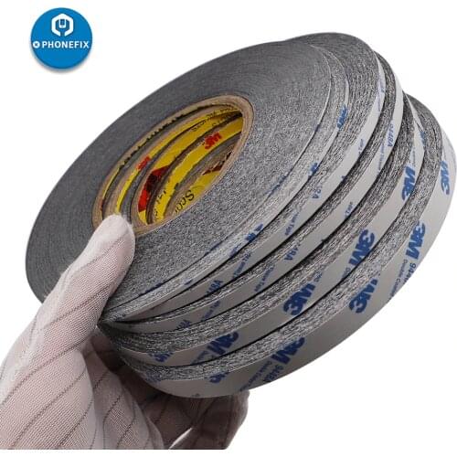 Double Side Tape 50M Black Sticker 1/2/3/5mm Double Sided Adhesive Tape for Cellphone Touch Screen LCD Display Digitizer Repair