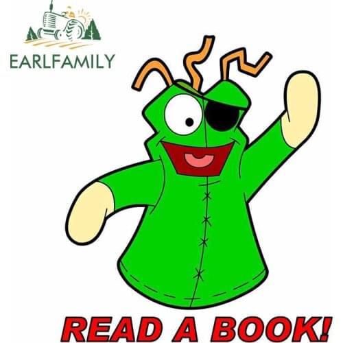 EARLFAMILY 13cm x 8.6cm for Read A Book Vinyl Car Stickers Scratch-proof DIY Camper Windshield Creative Window Trunk VAN Decal