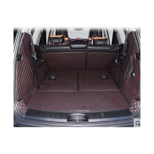 Good quality! Special car trunk mats for KIA Mohave 7 seats 2018 waterproof cargo liner mats boot carpets for Mohave 2017-2008