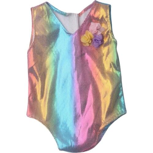 Doll Swimwear Beach Bathing Clothes Lovely Bikini Swimsuit Swimming Wear for 18inch American Doll Kids Toy