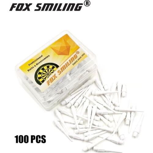 Fox Smiling 100PCS/Set Electronic Darts Tip 2BA Groove 25mm Soft Tip Dart With Case Package