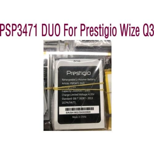 Li-ion High quality Replacement Battery PSP3471 DUO Battery For Prestigio Wize Q3 DUO PSP3471 Phone Battery Replacement