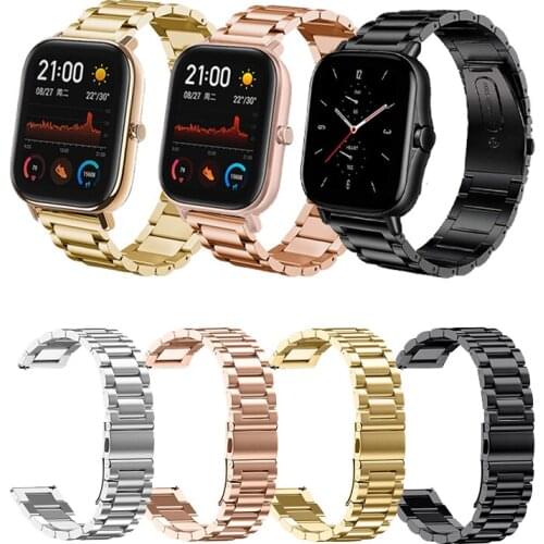 20mm Metal Watch Strap for xiaomi huami amazfit GTS 2 Bracelet amazfit GTS Band Stainless Steel For amazfit bip U / bip U Pro