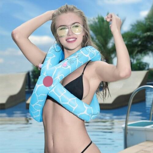 0.45mm Thick PVC Inflatable Swim Arm Rings Pool Toys Baby Float Circle Kids Adult Life Vest Swimming Laps Swim Learning Supplies