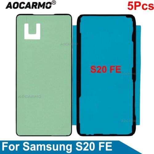 Aocarmo 10Pcs/Lot For Samsung Galaxy S20 FE Back Adhesive Back Cover Waterproof Sticker Glue