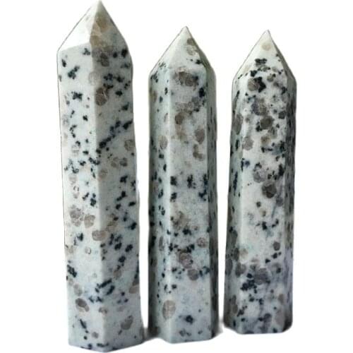 Natural white quartz crystal Tianshan Blue Jade Stone Point wand point reiki healing as gift
