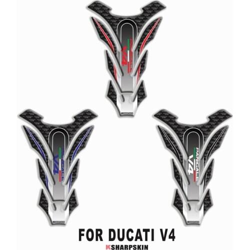 New Motorcycle 3D Fuel Tank Cap High-quality Fishbone Decal Protector for DUCATI PANIGALE V4 panigale v4 moto Sticker