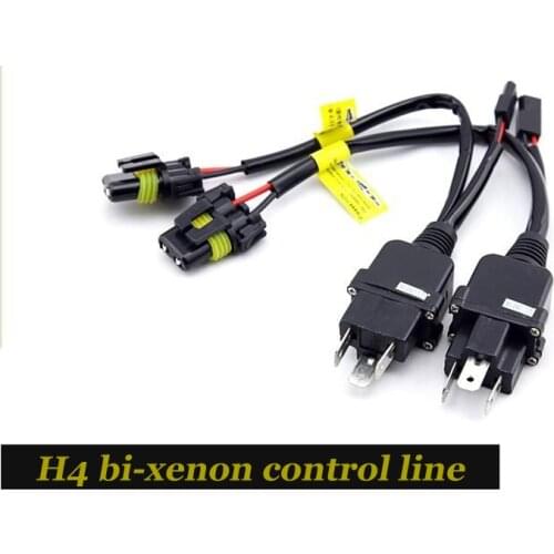 2018 New HID Car HiD H4 Bi-Xenon Control Line Harness Controller Wires Replacement for H4-3 Hi/low Xenon lamp Kit (plug And Play