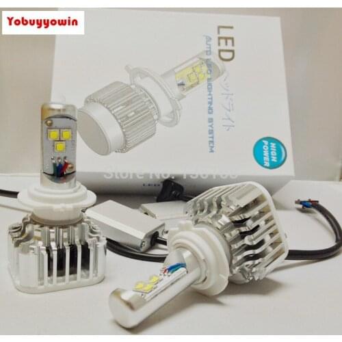 Newest!!! 60w Car Auto Truck Universal H7,H8,H9,H10 H11 9005(HB3 9006 H4 LED Headlight Cree T6 Chips Conversion Kit Lamp 6000lm