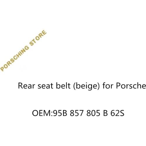 Rear seat belt (beige) for Porsche OEM:971857805B62S