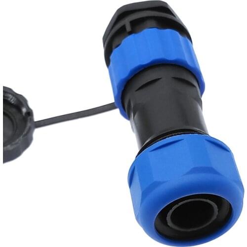 SP20 IP68 waterproof connector 1/2/3/4/5/6/7/9/10/12/14Pin corrugated pipe power cable connector