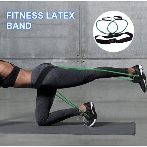 Fitness Booty Bands Set Resistance Bands For Butt Legs Muscle Training Adjust Waist Belt Elastic Bands Pedal Exerciser Workout