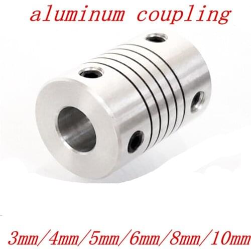 1pc CNC Motor Jaw Shaft Coupler 3/4/5/6/6.35/7/8/10mm Flexible Coupling OD 19x25mm wholesale Dropshipping
