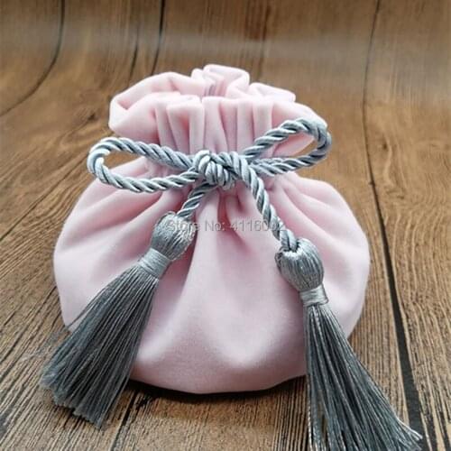 100pcs Party Favor Bag Wedding Candy Bag Souvenir Gift Favor Pouches Velvet Bundle Baby Shower Return Gifts