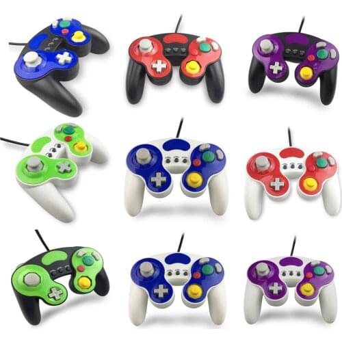 50sets Wired Gamepad Controller With Three Button for GameCube for NGC Handheld Joystick