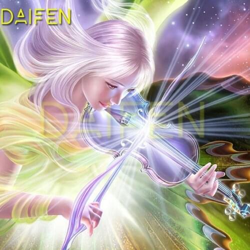 5D DIY Diamond embroidery violin Full Square Diamond painting Cross stitch Sunshine girl Full Round Diamond mosaic Cartoon girl