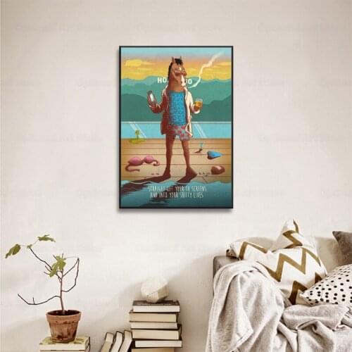 BoJack Canvas Painting Art Print Poster Picture Wall Modern Minimalist Bedroom Living Room Decoration