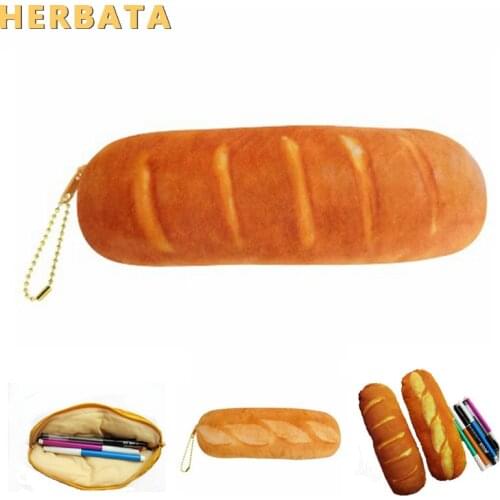 Simulate bread idea pencil case stationery admission package multifunction pen bag purse handbag school supplies Cartuchera