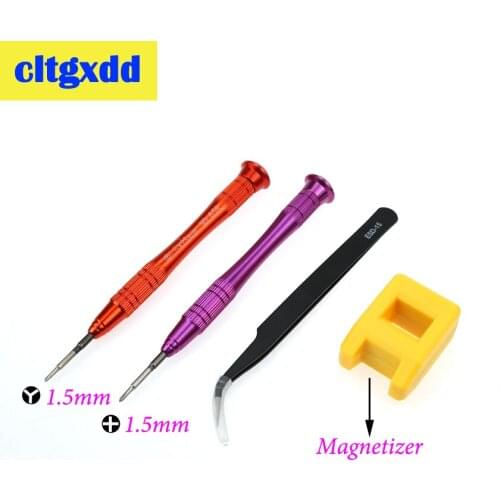 Cltgxdd precision Y + 1.5mm three-wing cross open Screwdriver Elbow Tweezers With Magnetizer four-piece repair tools