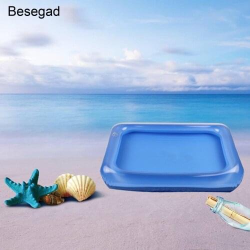 Children Beach Sand Toy Portable Inflatable Sandbox Moldable Play Sand Tray for Kids Baby Children Playing Sand Toy Random Color