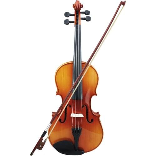 Glossy Tigrina 16" Viola Spruce Faceboard Maple Wood Backboard Ebonize Fretboard with Chin Rest String Case Stringed Instrument