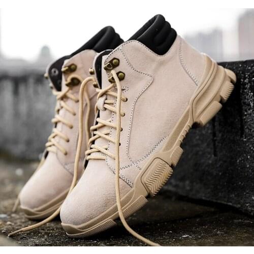 Leather hightop man casual boots footwear invierno scarpa loafers men Mens winter uomo quality shoes thick platform mens top