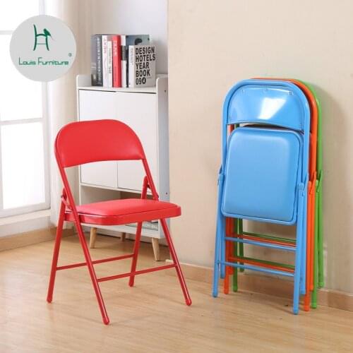 Louis Fashion Office Chair Armchair Household Folding Chair Conference Chair Computer Chair Dining Chair Dormitory Chair