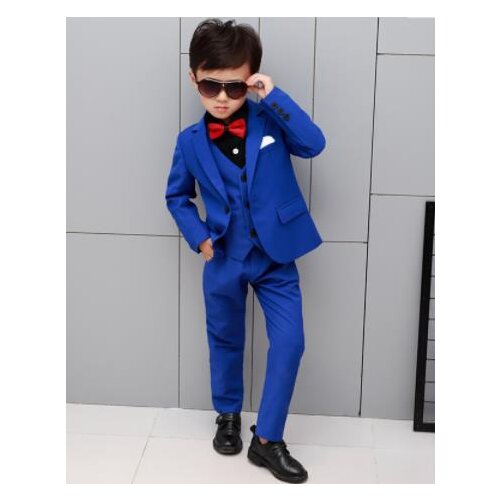 Hot Formal Brand Flowers Boys Suits Wedding set for Children Suit Tuxedo Dress Party clothing vest pant coat ceremony Costumes