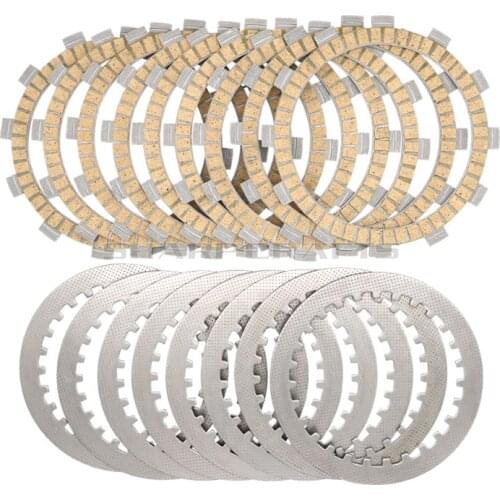 9x Engine Carbon Fibre Clutch Friction Plates & 8x Steel Plates Disc Kits For YAMAHA YZF-600 R6 YZF600 YZF 600 2006-2018
