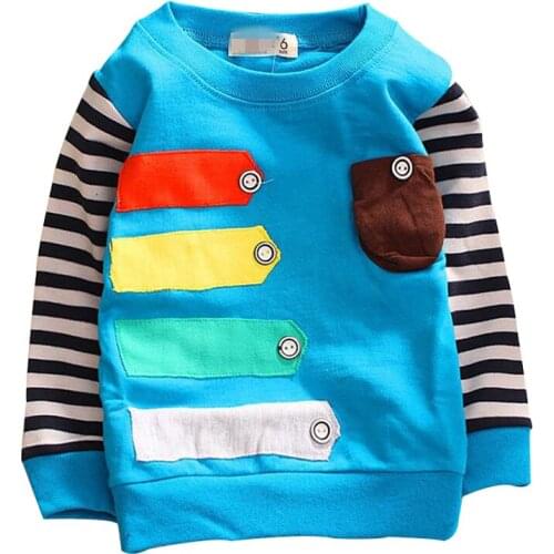 2015 autumn new cotton Childrens clothing long-sleeve t-shirts 0-3 year boys long sleeve shirt girls t shirt long sleeve