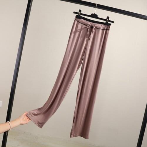 Modal Cotton Solid Spring Summer Womens Sleep bottoms Pajamas Bottoms Sleepwear Pants Pajamas sleeping Woman pyjamas home wear