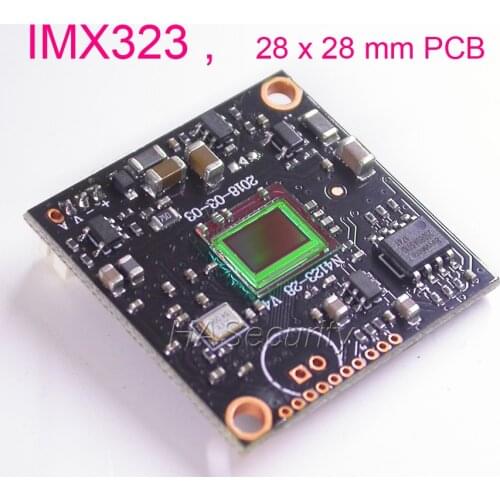 28x28mm AHD-H (1080P) / CVBS (D1) 1/2.9" Sony Exmor IMX323 CMOS sensor NVP2441 CCTV camera module PCB board (UTC control)