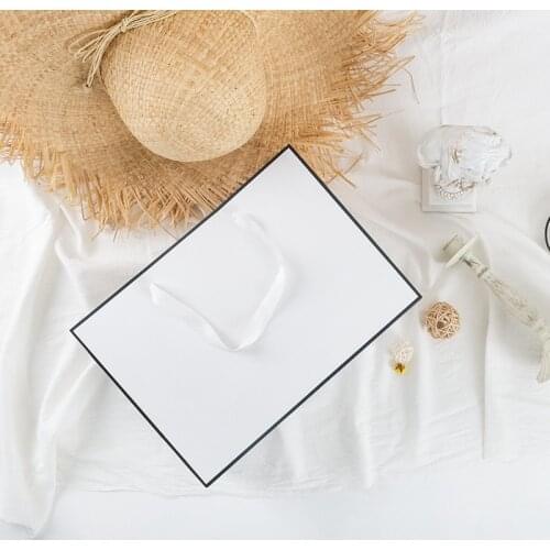 Clothes shopping gift bags with handles пакетики упаковочные paper bags for gifts упаковка подарочные пакеты cookie bags 10pcs