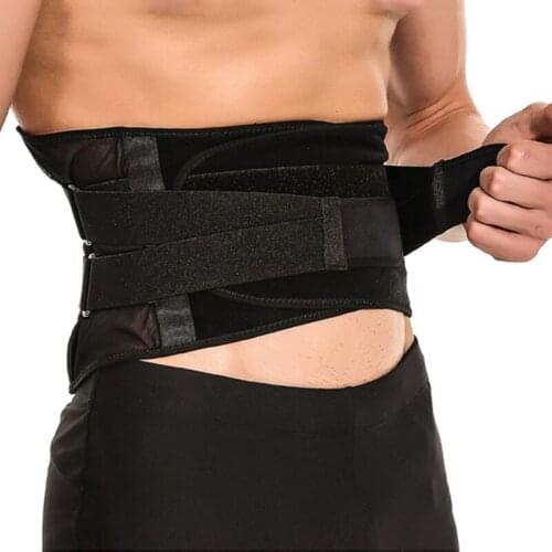 Waist Exercise Fitness Support Pressure Body Shaper Band For Men Protector Breathable Sweat Proof Adjustable Waistband