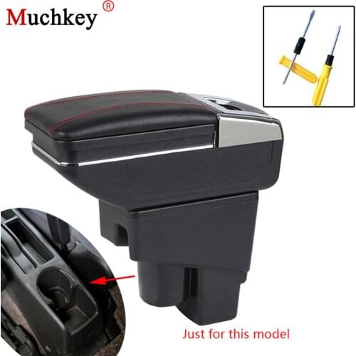 For Honda Fit Jazz 2003 2004 2005 2006 2007 Car Armrest box Hatchback Central Console Arm Store content box cup holder ashtray