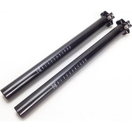 ZNIINO NO LOGO New carbon fiber bicycle seatpost seat tube MTB road mountain bike seat post 27.2/30.8/31.6*350/400mm bike parts
