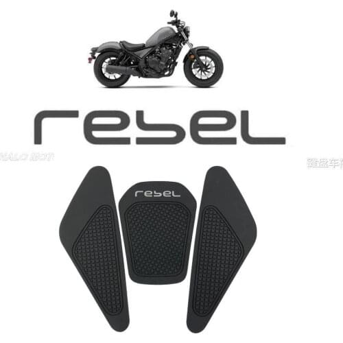 Retro Cafe Racer For Honda Rebel 300Rebel 500 CMX 2017 2018 2019 tank Rubber Sticker Protector Sheath Knee Tank pad Grip Decal